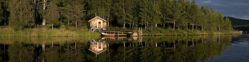 cabin at Sjulban river sweden